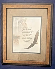 Christian Wall art based on Isaiah 40:31 &  signed by artist  Gary Fenske.