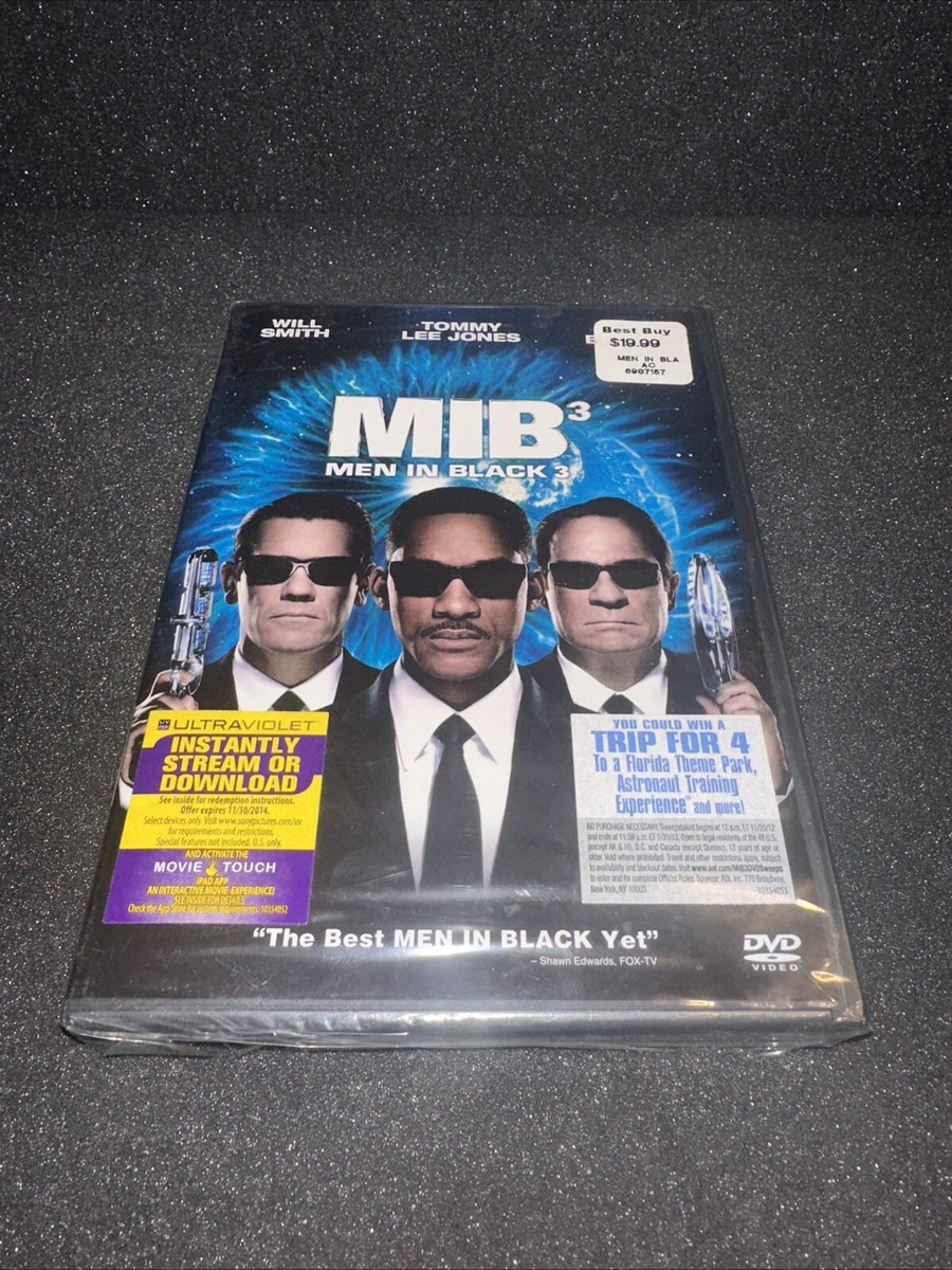 Men in Black 3 (DVD, 2012) Will Smith Tommy Lee Jones 43396402881