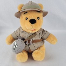 WINNIE THE POOH Safari Pooh Animal Kingdom Walt Disney World Plush 10 Inch