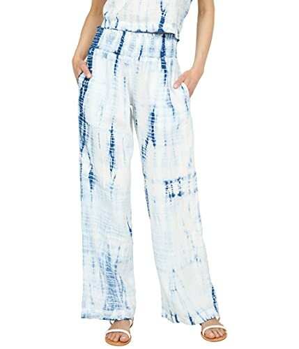 Bella Dahl Smocked Waist Wide Leg Pants 