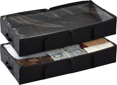 under Bed Storage Containers, Closet Organizers and Storage Bins, 2 Pack Underbe