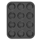 Nonstick Muffin Pan, Cupcake Pan, 2.9" Diameter cup, Gray