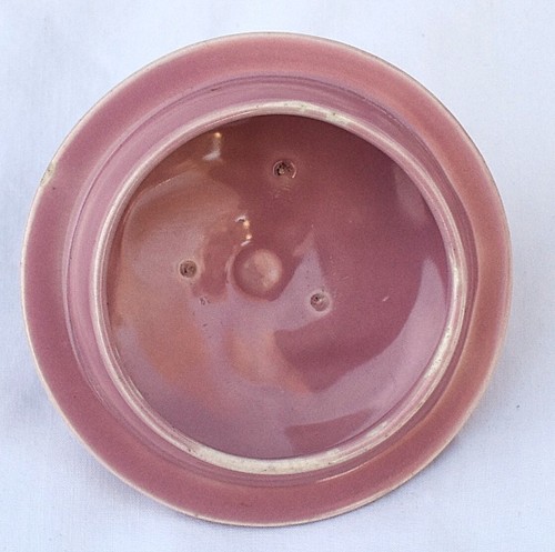 Winfield Pottery - PASSION FLOWER - TEAPOT with PINK LID - Picture 10 of 10