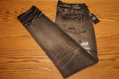 NWT MENS PRPS JEANS Multiple Sizes Cayenne Super Skinny Fit Distress Black  $248