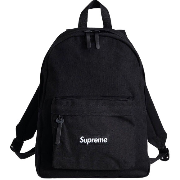 supreme キャンバス デイバッグ　バックパック Supreme Canvas Backpack BLACK