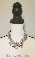 Starfish Necklace Silver Tone Beach Sea Coastal