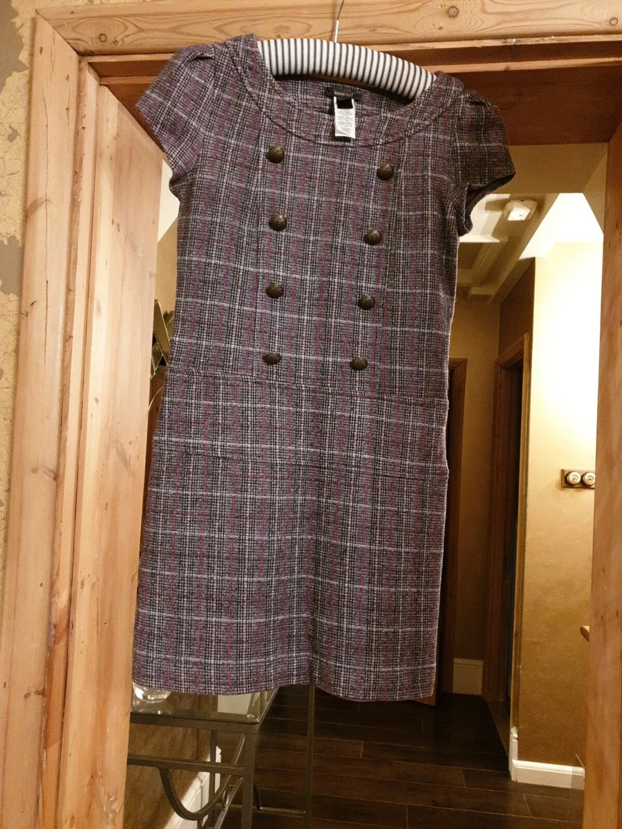 Mango pink check clearance dress