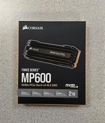 Corsair Force Series MP600 NVMe PCle Gen4 x4 M.2 SSD - 2TB Memory card