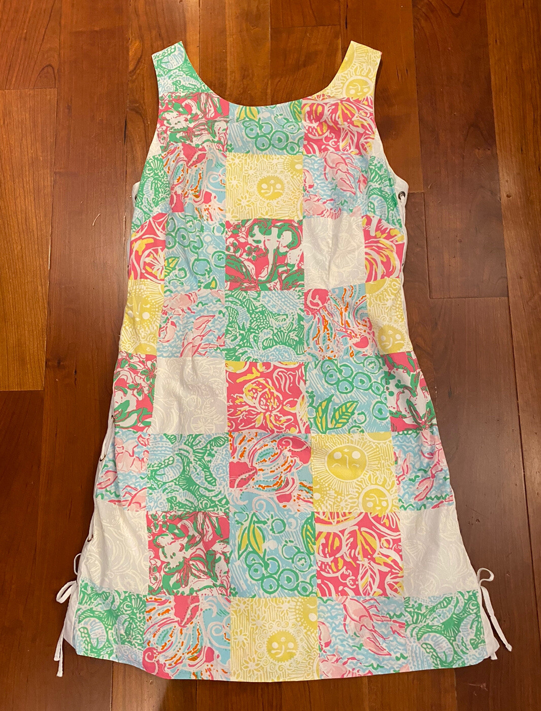 Lilly Pulitzer Multi State Patch Patchwork Delia … - image 1