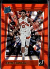 2021-22 Donruss #243 David Johnson Holo Orange Laser Rated Rookie Raptors
