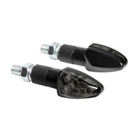 Paar LED Motorrad Blinker 12V WeißEs Glas Orange Licht