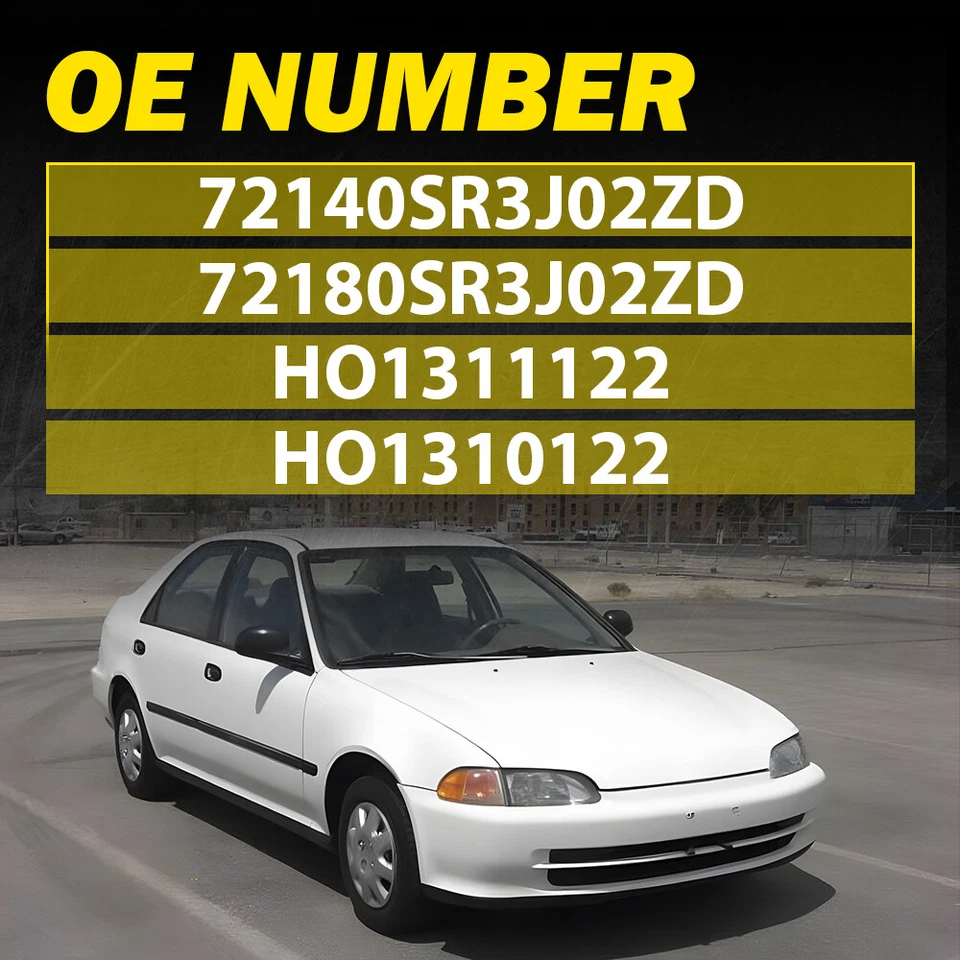 For HONDA 3DR CIVIC 92-95 EG3 EG4 EG6 EG8 EG9 EJ1 Outer Door Handle R&L SET - Image 4 of 4