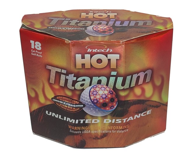 Intech Hot Titanium 12 Cut Proof Golf Balls Golfing Dozen for sale