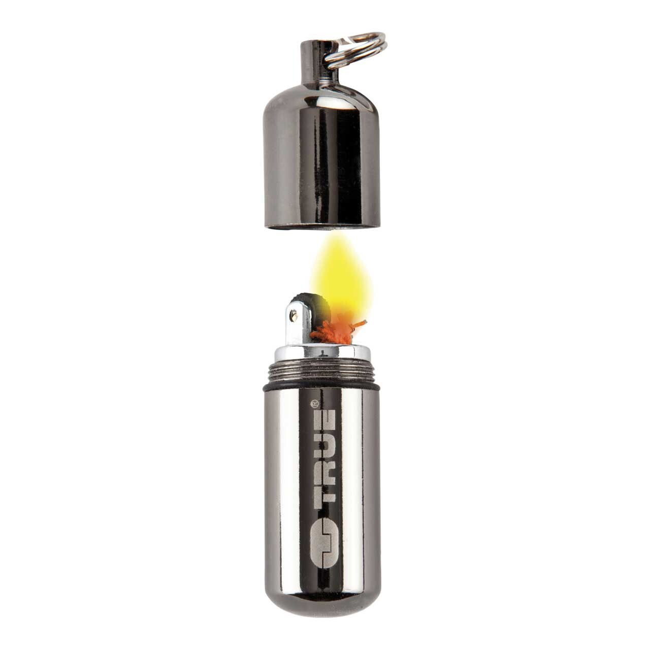 TRUE UTILITY FIRESTASH+ 1.77" MINI WATERPROOF CAPSULE - KEYRING** NEW ** GIFT