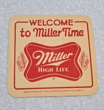 Vintage Welcome To Miller Time 1984 Beer Card...