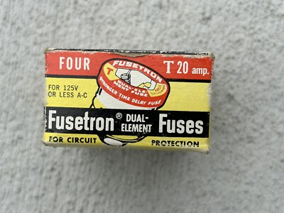 Lot Of 4 Pieces Bussmann T-25   25A  120V Cartridge Fuse Units Comes As Shown
