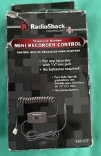 RadioShack Telephone Handset Mini Recorder Control 43-1237 New-Open Box     2