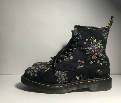 dr martens castel floral boots