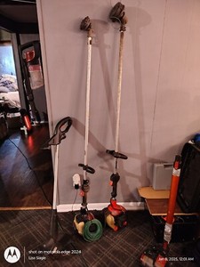 1 Electric Weedeater, Easy For Kids & Wife's To Use And 2 Gas Powered
