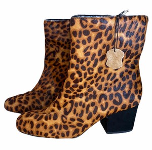 m and s leopard print boots