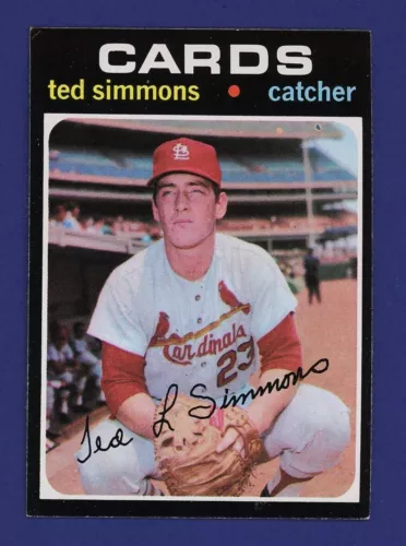 1971 TOPPS Ted Simmons Rc Rookie #117 EX MT