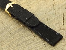 JB Champion Vintage 17.5mm French Suede w Gold Tone Buckle Watch Band NOS Unused