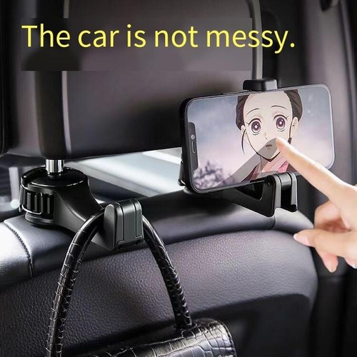 4Pcs Car multifunctional hook car rear seat small hook backrest creative hidden - Bild 4 von 5