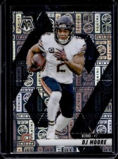 2025 Panini Mosaic DJ Moore Silver Knight Prizm #/149 Bears