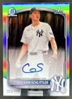 2025 Bowman Chrome Cam Schlittler Auto Refractor 1st Prospect #/499 Yankees