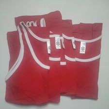 5 American Apparel Girl Red Tank Tops New Old Stock 5 Tanktops( 1 L, 2 M & 2 S)