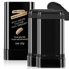 2pack Root-touch-up Hair Color Stick  Comb   Instant Waterproof Black Dye for G