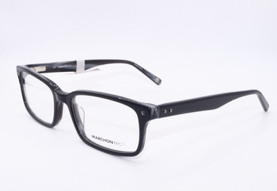 NEW MARCHON NYC M-HERALD SQ 001 BLACK AUTHENTIC DESIGNER EYEGLASSES 53-17