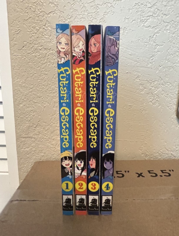 Futari Escape Manga #1-#4 Complete Series English (Never Used)