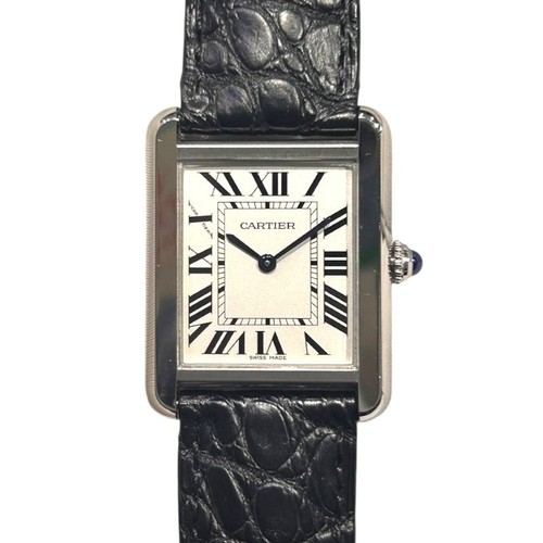 Cartier Tank Solo SM W520005 SS/Leather Strap #2104