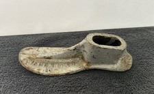Antique Cast Iron Cobbler Shoe Mold Form, Warranted 16