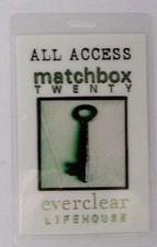 Vintage Matchbox 20 Mad Season 2001 Tour Laminated Backstage Pass AA EverclearWH