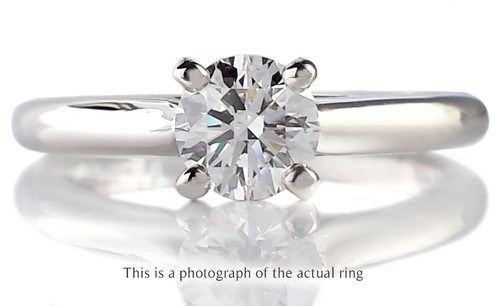 Cartier 0.50ct F/VS1 1895 Round Brilliant Diamond Engagement Ring