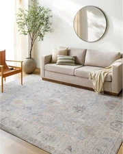 Becki Owens x Surya Marlene Area Rug 3'10" 5'7 Pale Blue 3'10" 5'7"
