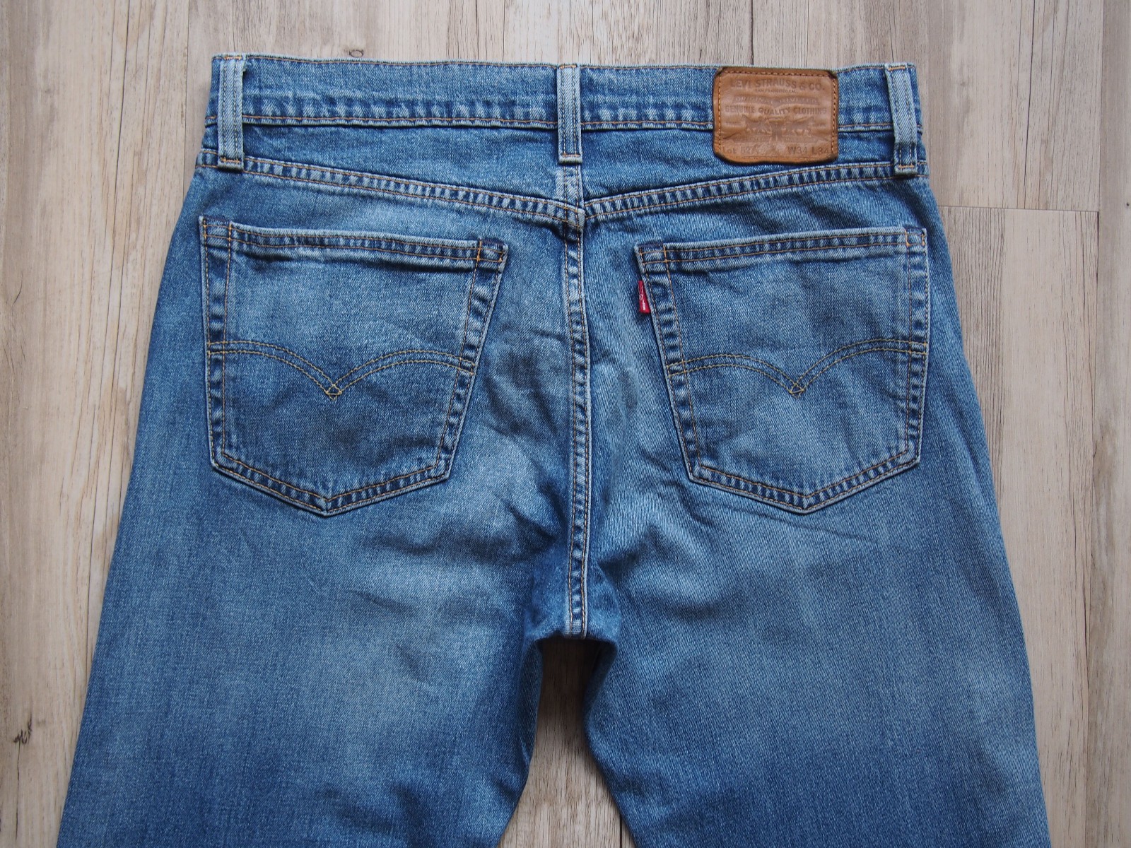 Levi's 527 Premium Stretch Bootcut Jeans W34 L34 - Blue Denim image 6