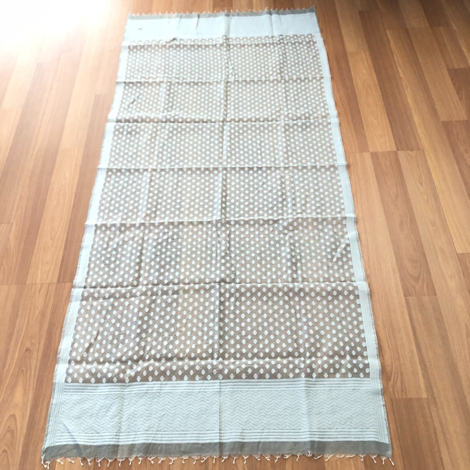 Dosa Blended Material Rectangular Scarf 78x35 Gra… - image 1