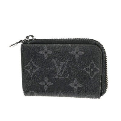 LOUIS VUITTON Port Monnaie Jour Coin Case Monogram Eclipse Black M63536 68KC229