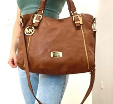 Michael Kors 38T5YXSE3L Large Convertible Shoulder/Hand Bag Tote Cognac, NWOT