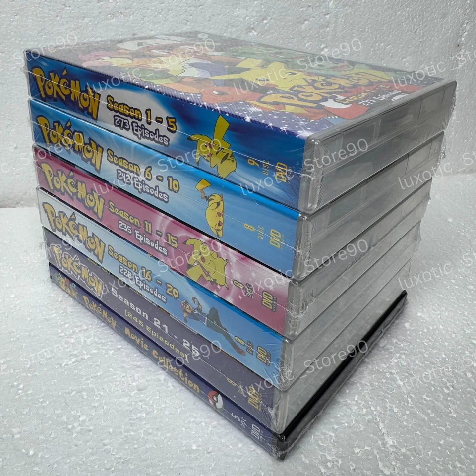 POKEMON SERIES (Season 1-25 + 21 Movies) DVD USA English Version All Region - Image 2 of 4