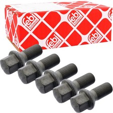 5x FEBI 18913 RADSCHRAUBE M14x1.5 KUGELBUND SW17 RADBOLZEN ALUFELGEN STAHLFELGEN