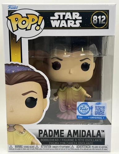 Funko Pop! Padme Amidala in Dress #812 Star Wars Exclusive +Protector SHIPS FAST