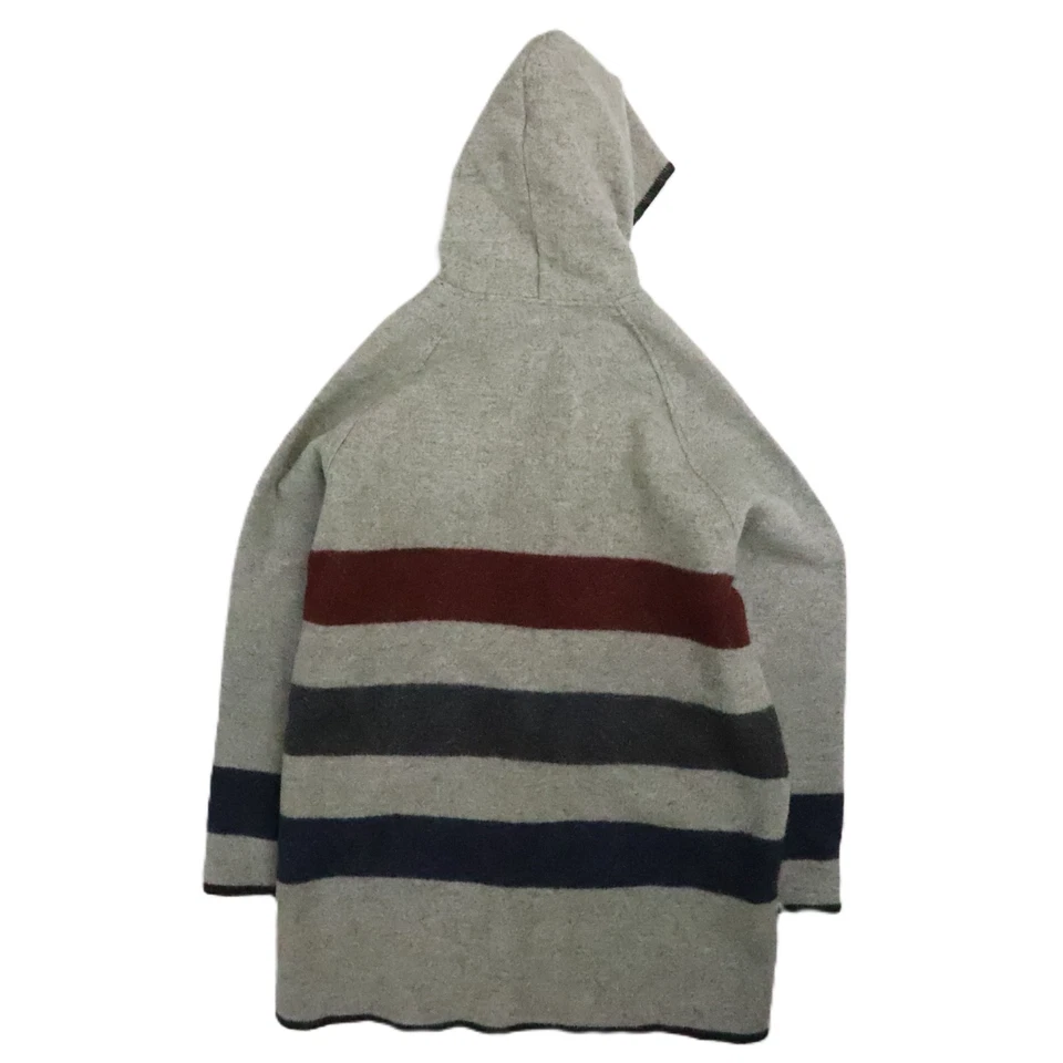 Винтажный шерсти пальто куртка размер XL в полоску - Изображение 2 из 4