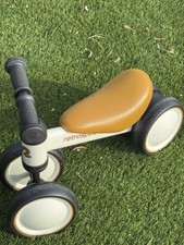 Retrospec Cricket Baby Walker 4-Wheel Balance Bike for Ages 12-24 Months Brown