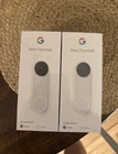Lot Of 2 Google Nest  2nd Gen Wired Video Doorbell Camera (Snow) White Brand New