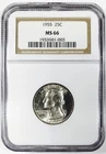 *1955 SILVER WASHINGTON QUARTER* *NGC MS66* NR #G3992
