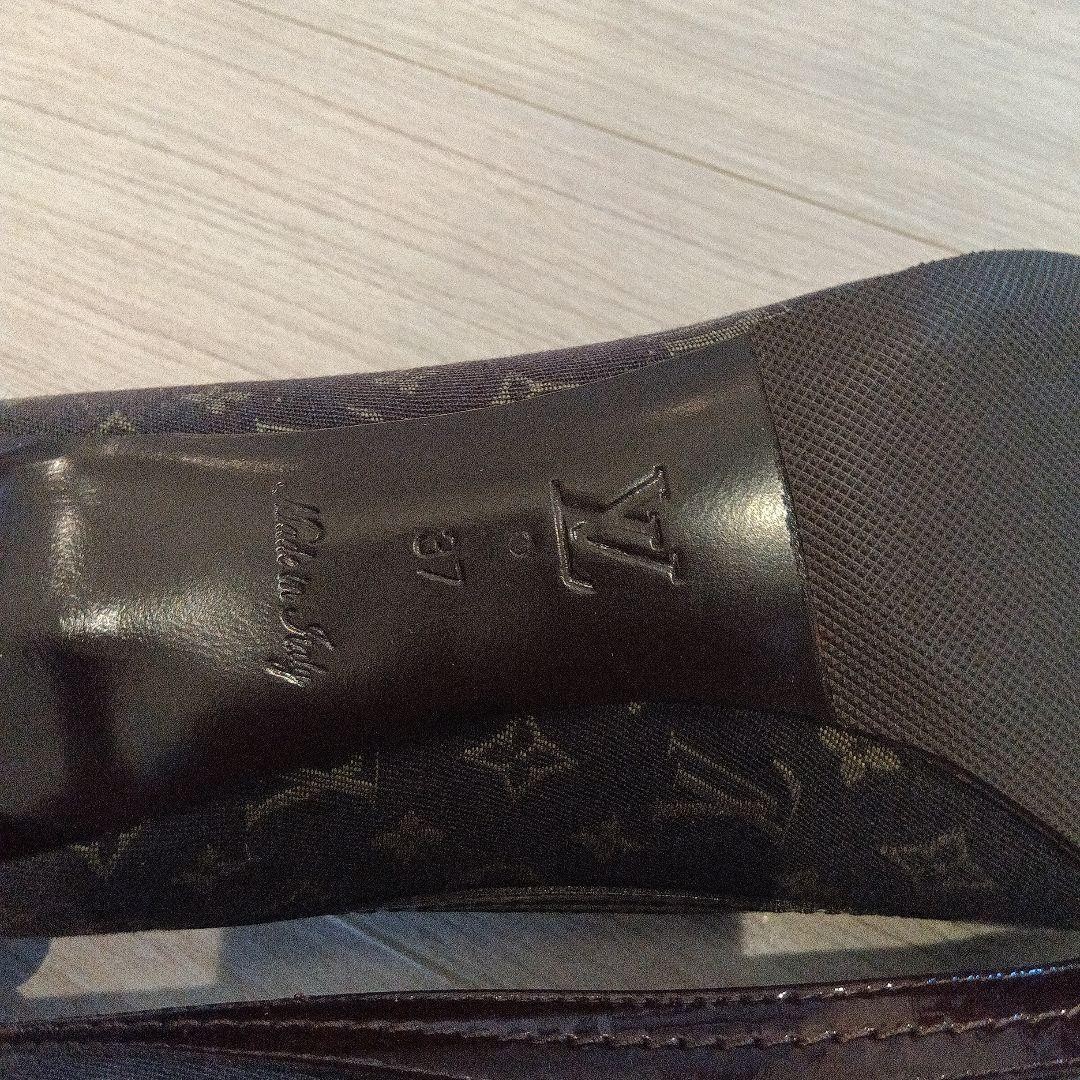 Louis Vuitton Pumps Pointed Toe Black Monogram Canvas Size 37 Abt US 6 Women thumbnail 23